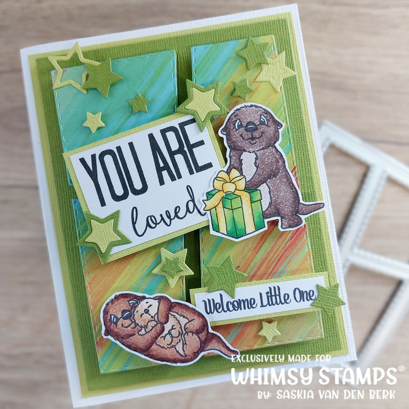 **NEW Otter Variety Clear Stamps - Whimsy Stamps