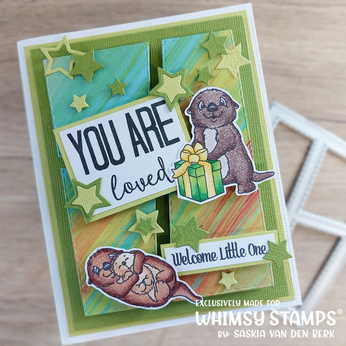 **NEW Otter Variety Clear Stamps - Whimsy Stamps