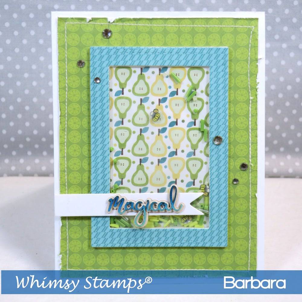 Shaker Maker Rectangle Die Set - Whimsy Stamps