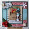 Penguins Hang a Wreath - Digital Stamp - Whimsy Stamps