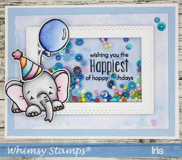 Sketched Elephants Clear Stamps - Whimsy Stamps