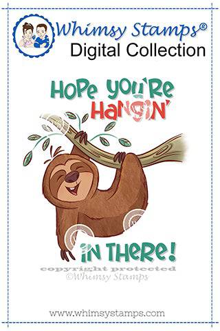 Sloth - Digital Stamp - Whimsy Stamps