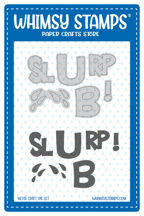 **NEW Slurp! Word Die Set - Whimsy Stamps