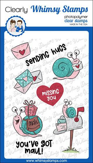 Snail Mail Clear Stamps - Whimsy Stamps