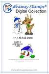 Snowman Fun - Digital Stamp - Whimsy Stamps