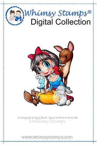 Snow White - Digital Stamp - Whimsy Stamps