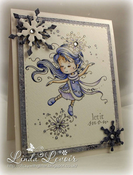 Snowflake Dancer - Digital Stamp - Whimsy Stamps