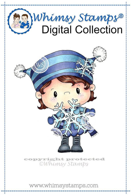 Snowflake - Digital Stamp - Whimsy Stamps