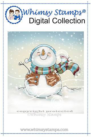 Snowman's New Hope - Digital Stamp - Whimsy Stamps