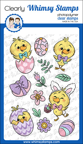 **NEW Spring Chicks Clear Stamps - Whimsy Stamps