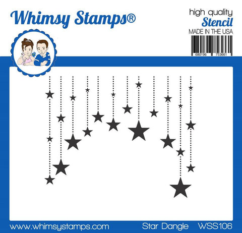 Star Dangle Stencil - Whimsy Stamps