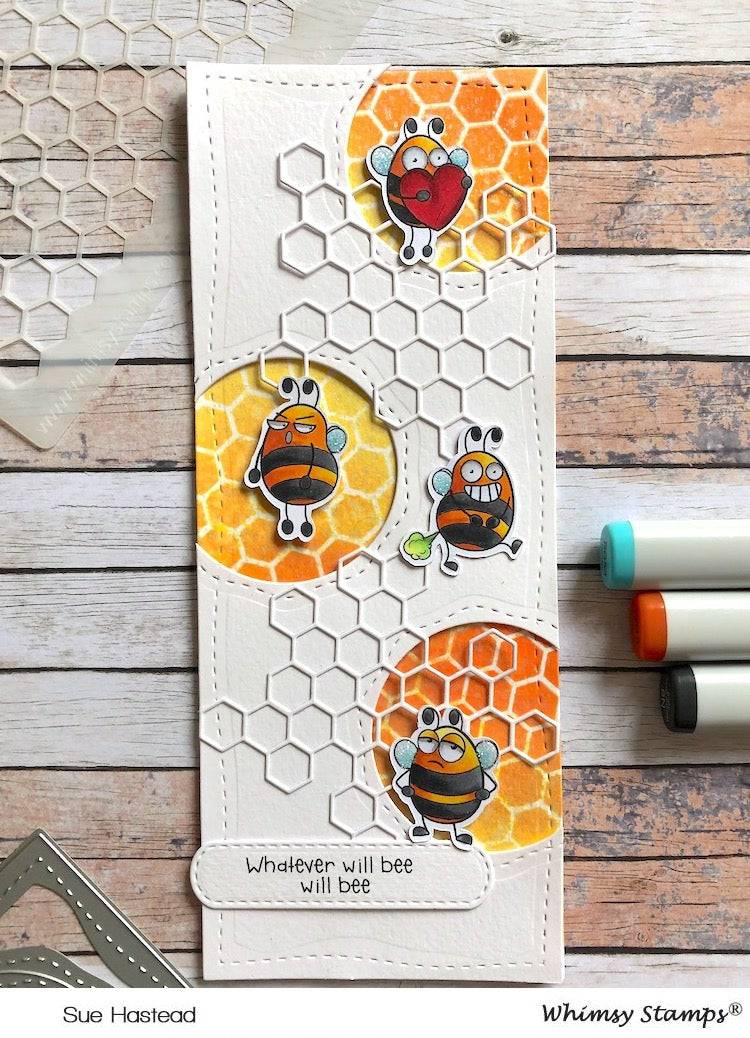 Bizzy Bees Clear Stamps - Whimsy Stamps