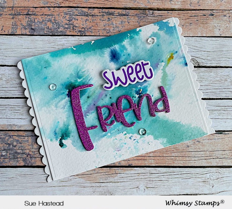**NEW Best Friend Word Die Set - Whimsy Stamps