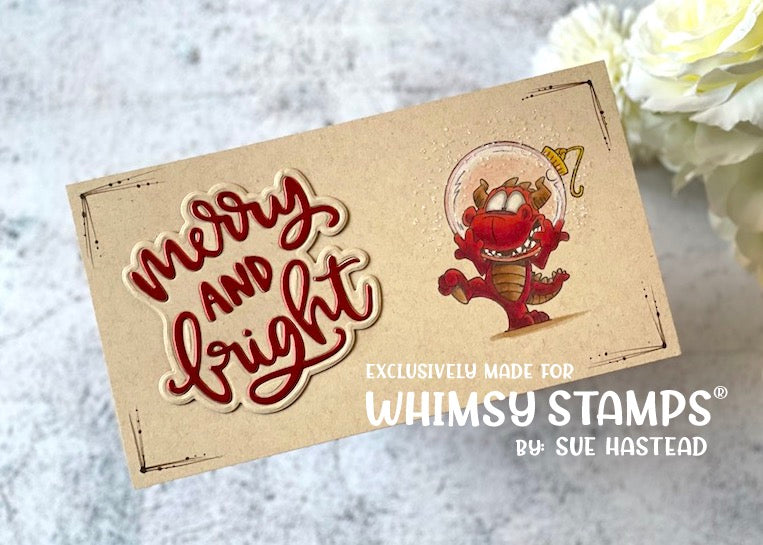 **NEW Dudley's Christmas Clear Stamps - Whimsy Stamps