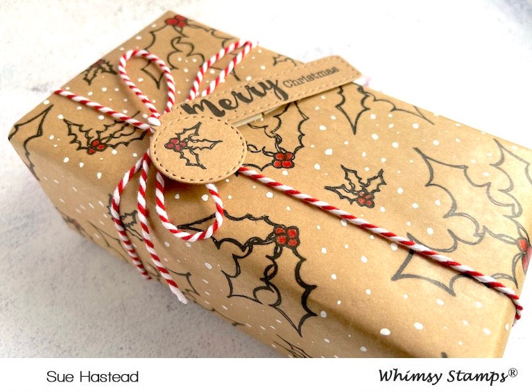 **NEW FaDoodle Holly Clear Stamps - Whimsy Stamps