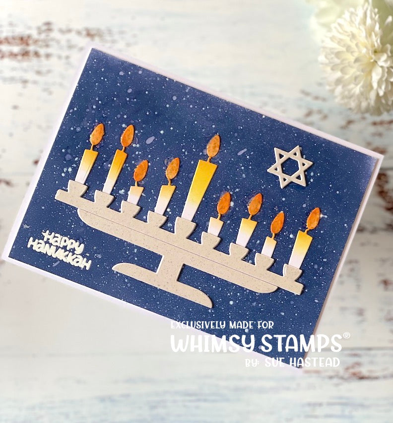 **NEW Hanukkah Lights Clear Stamps - Whimsy Stamps