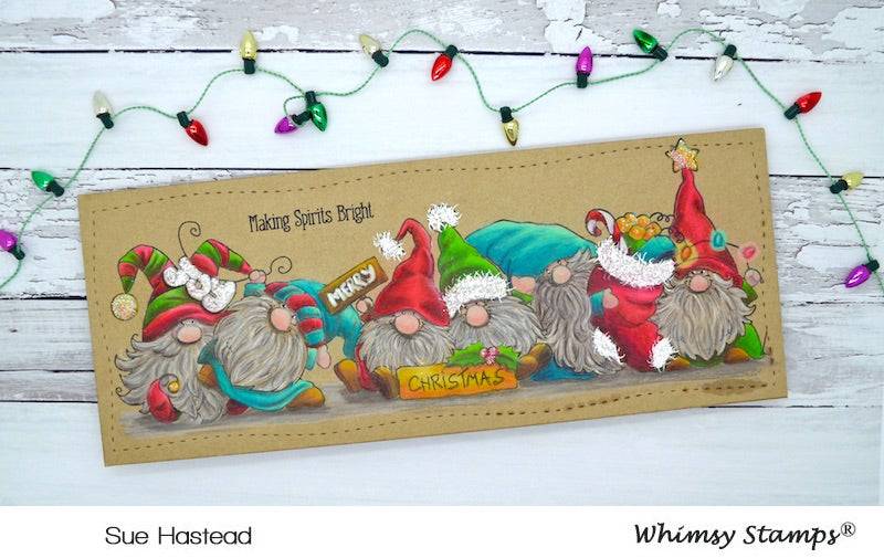 Gnome for Christmas Clear Stamps - Whimsy Stamps