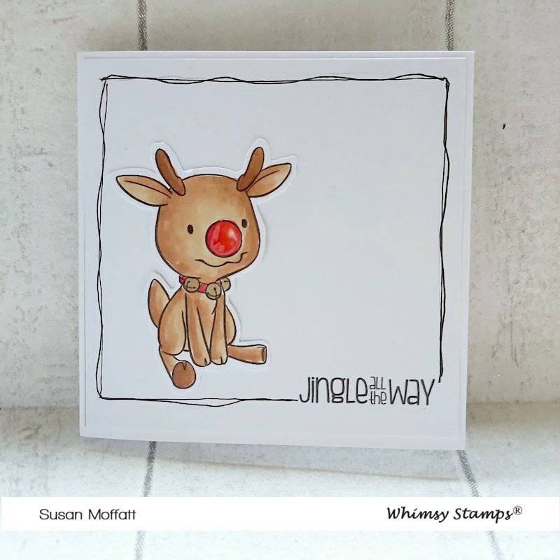 Mini Rudolph - Digital Stamp - Whimsy Stamps