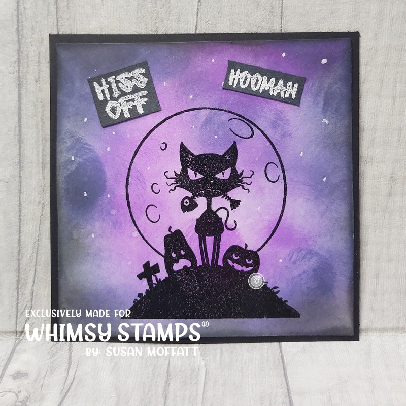 ATC Hiss Off Clear Stamps - Whimsy Stamps