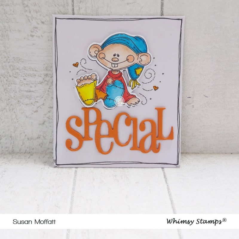 Happy Little Gnome - Digital Stamp - Whimsy Stamps