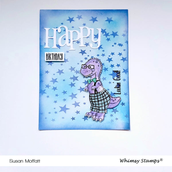 Nerd O Saurus - Digital Stamp - Whimsy Stamps