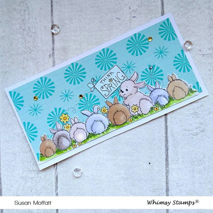 Think Spring Bunnies Extended - Digital Stamp - Whimsy Stamps