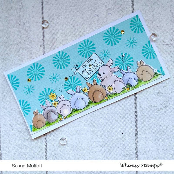 Think Spring Bunnies Extended - Digital Stamp - Whimsy Stamps