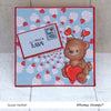 Teddy Bear Valentine - Digital Stamp - Whimsy Stamps