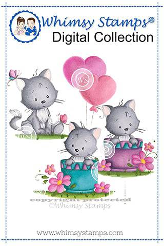 Sweet Kitties - Digital Stamp - Whimsy Stamps