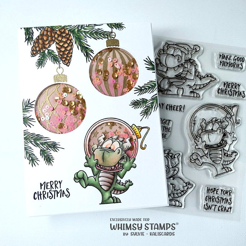 **NEW Dudley's Christmas Clear Stamps - Whimsy Stamps