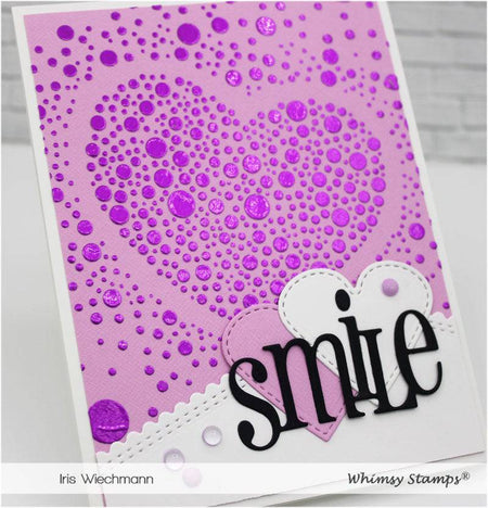 Smile Large Word Die - Whimsy Stamps