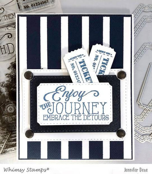 Enjoy the Journey Clear Stamps - Whimsy Stamps