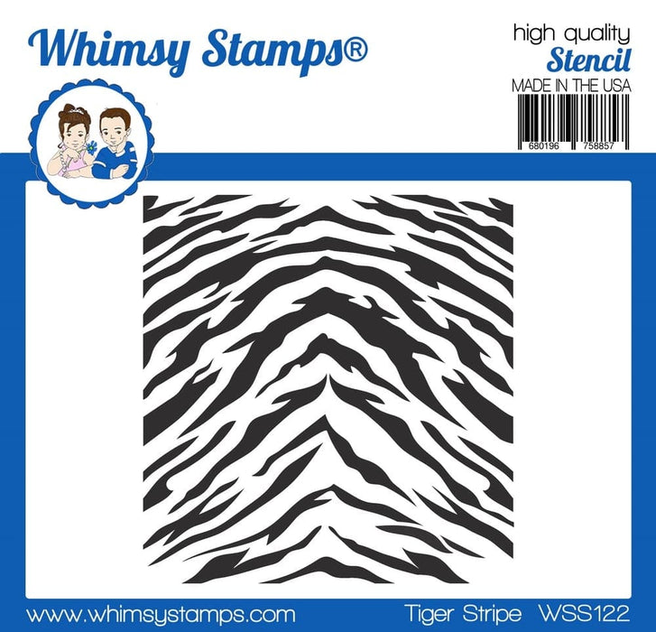Tiger Stripes Stencil - Whimsy Stamps