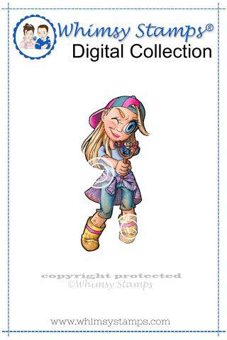 Tomboy Tia - Digital Stamp - Whimsy Stamps