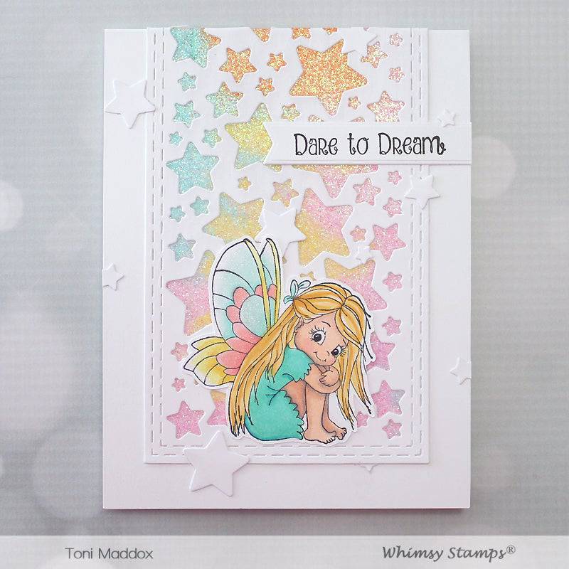 Slimline Stars Background Die - Whimsy Stamps