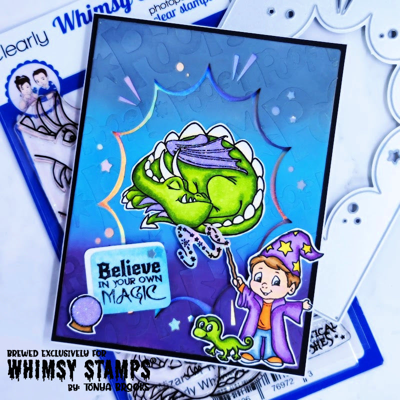 **NEW Wizard in Training Clear Stamps - Whimsy Stamps