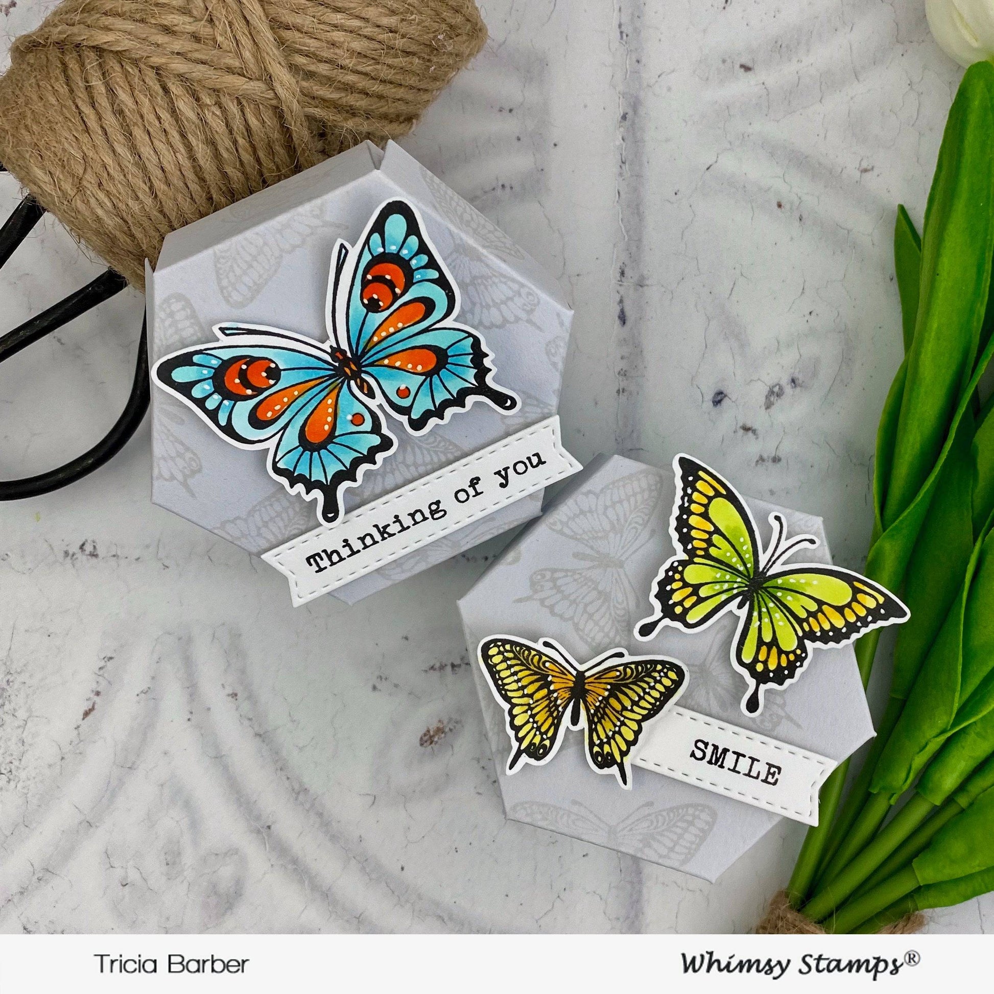 Butterflies Clear Stamps - Whimsy Stamps