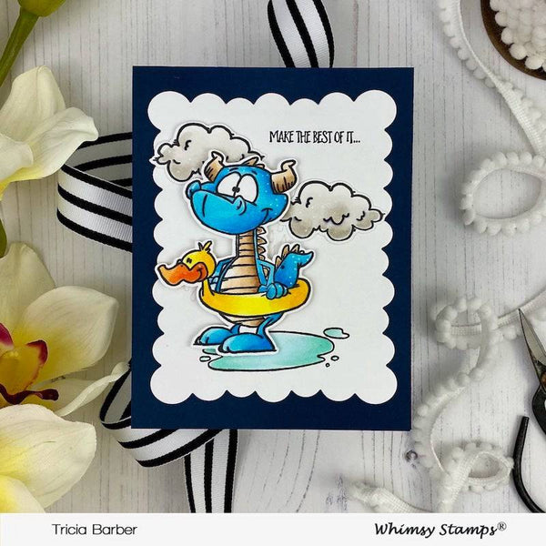 Dragon Water Fun Clear Stamps - Whimsy Stamps
