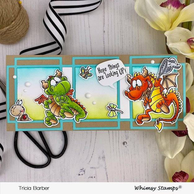 Flight of the Dragons Clear Stamps - Whimsy Stamps