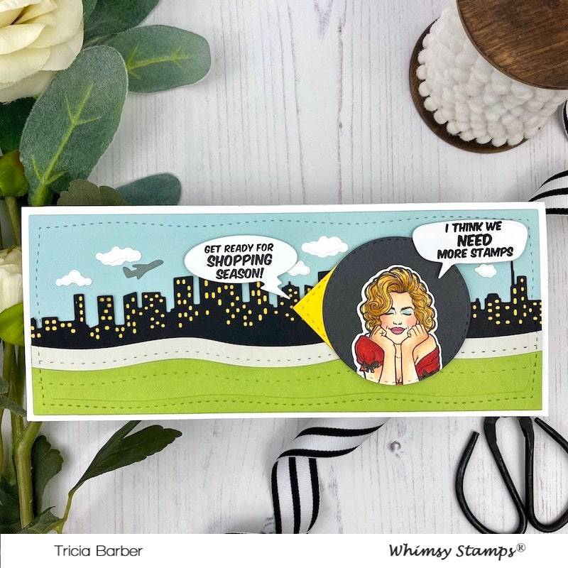 Slimline Cityscape Die Set - Whimsy Stamps