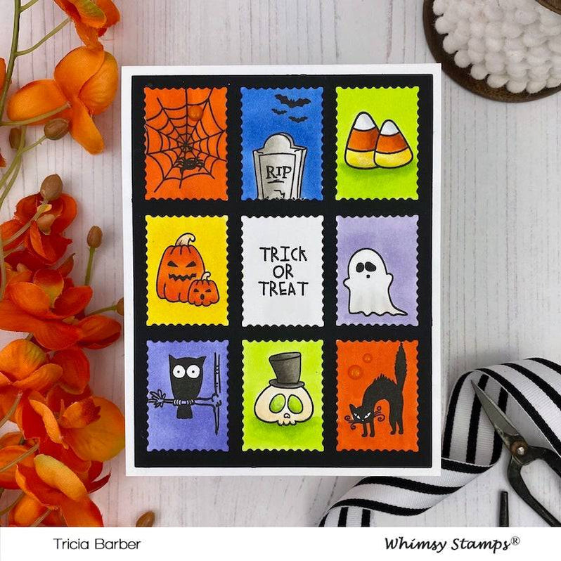 Halloween Postage Clear Stamps Whimsy Stamps