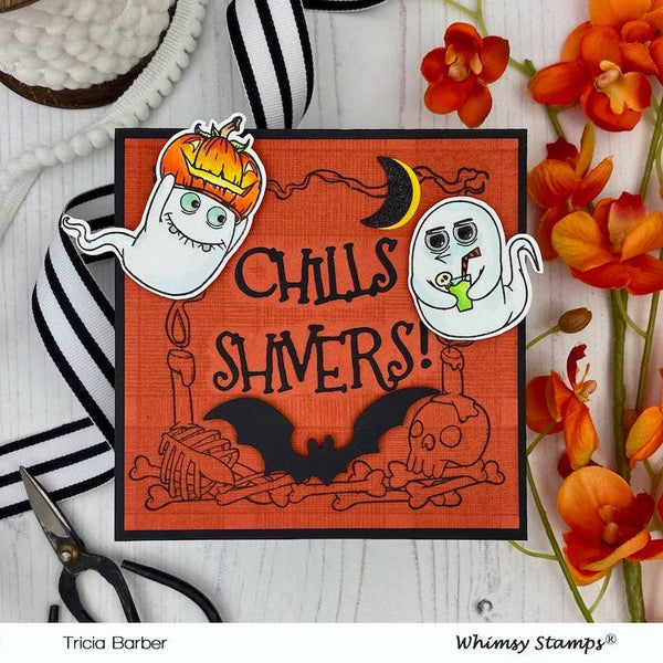 Day of the Dead Frame Rubber Cling Stamp - Whimsy Stamps