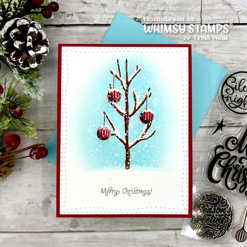 **NEW Elegant Ornaments 2 Clear Stamps - Whimsy Stamps