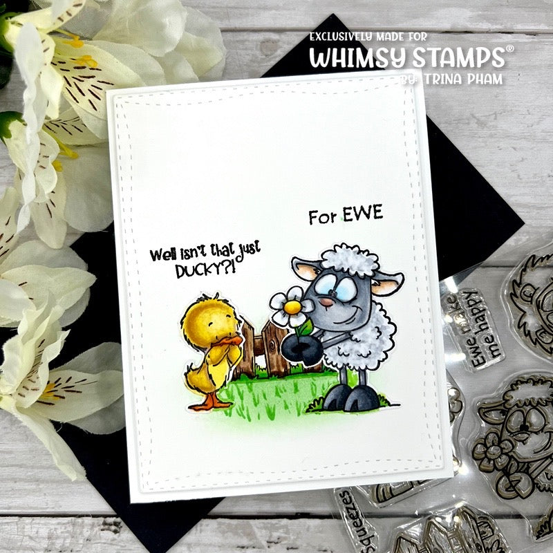 **NEW Friend Like Ewe Clear Stamps - Whimsy Stamps