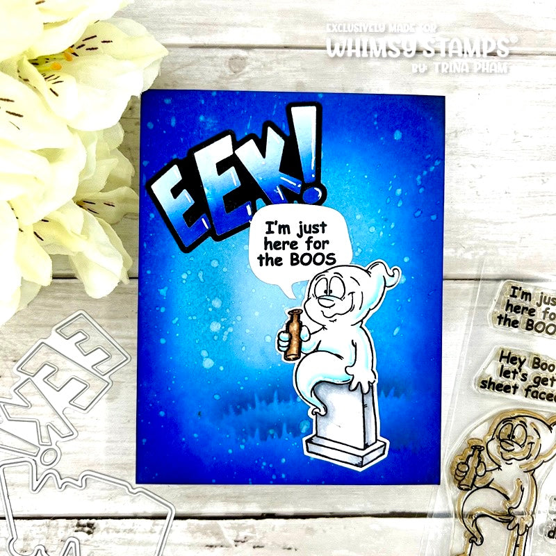 **NEW Hey Boo Clear Stamps - Whimsy Stamps