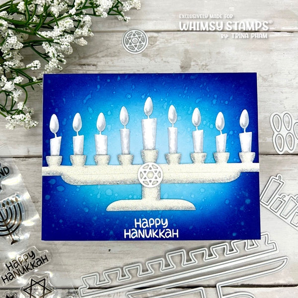 **NEW Hanukkah Lights Clear Stamps - Whimsy Stamps