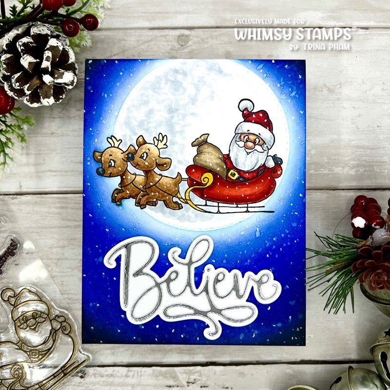 **NEW Santa's Magic Clear Stamps - Whimsy Stamps