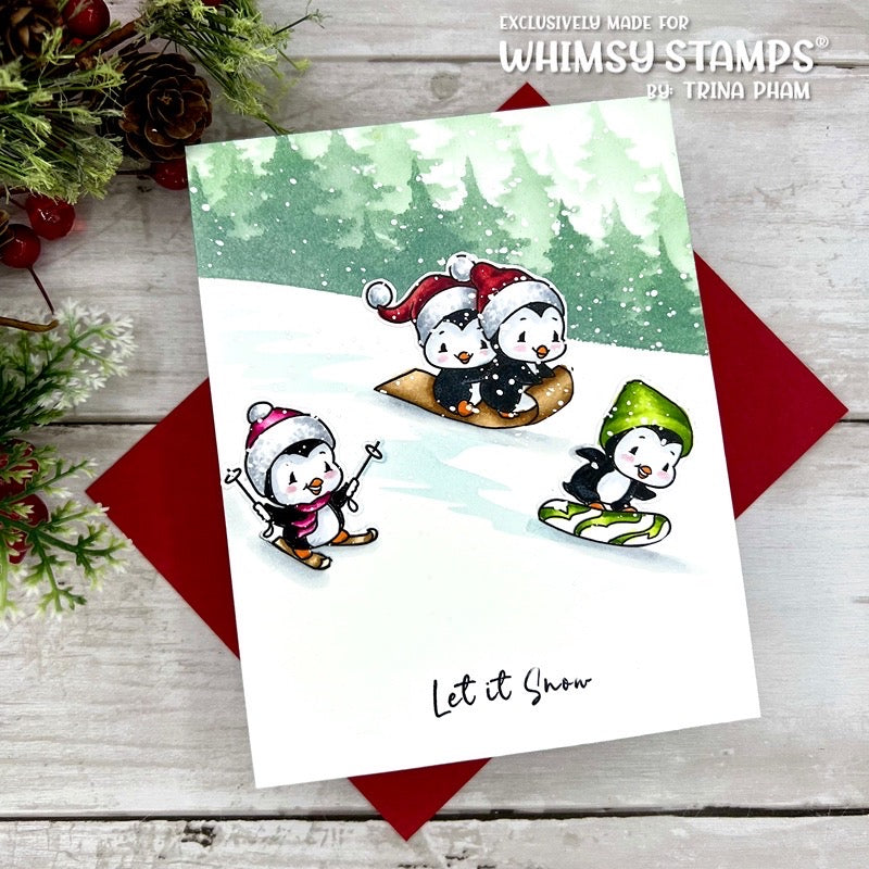 **NEW Winter Wonderland - 6x9 Stencil - Whimsy Stamps