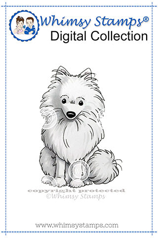 Trixie Dog - Digital Stamp - Whimsy Stamps
