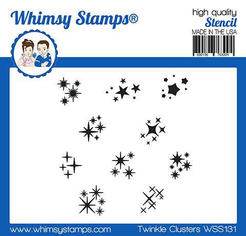 Twinkle Cluster Stencil - Whimsy Stamps